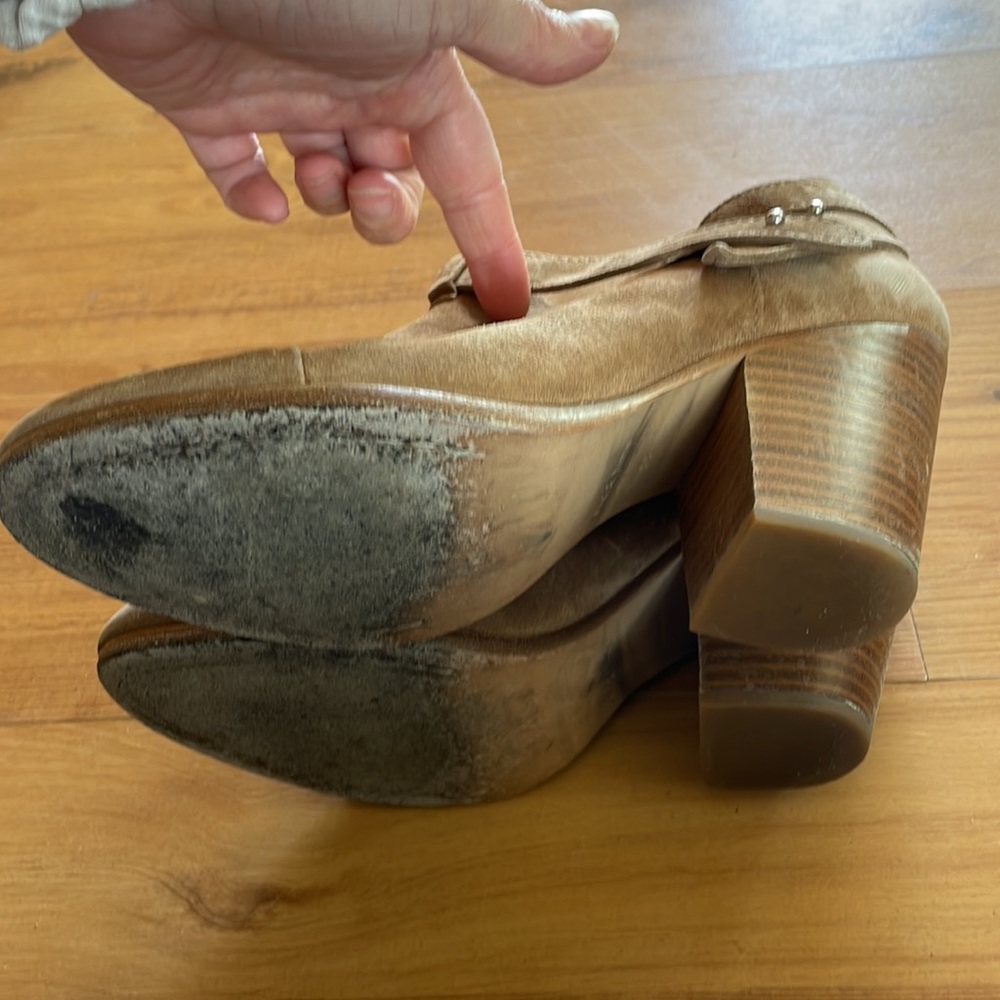 Rag And Bone Tan Suede Heeled Booties Eu Size 38 - image 4